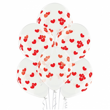 Red Heart Balloons, 30 cm, 10-pack