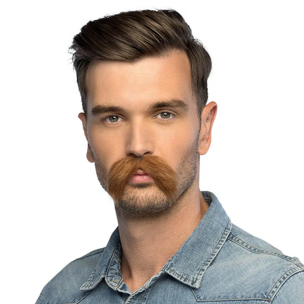 Brown mustache