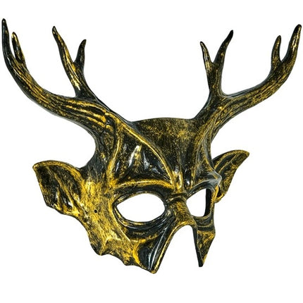 HORNED GOAT MASK - HARD PLASTIC