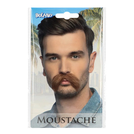 Brown mustache