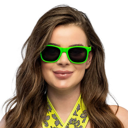 Pop Neon Green UV Party Glasses