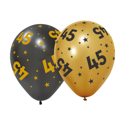 45 Jaar Ballonnen 31cm 6st van WeFiesta koop je bij Partywinkel