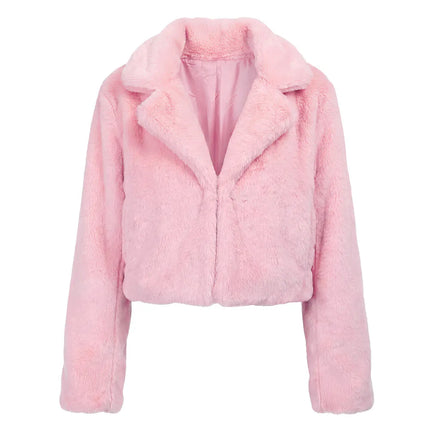 Fluffy Rave Jacket, Light Pink (M/L)