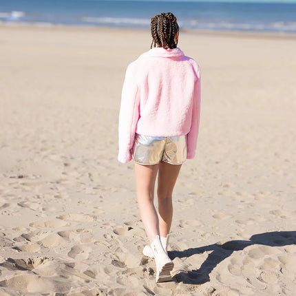 Fluffy Rave Jacket, Light Pink (M/L)