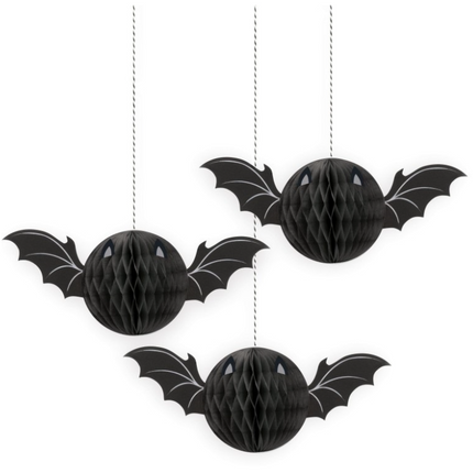 3 BAT HLLWN HNYCMB HNG DECOR