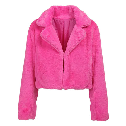 Fluffy Rave Jacket, Neon Pink (M/L)