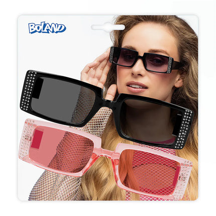 Set of 2 Escape Party Glasses (Black and Pink)