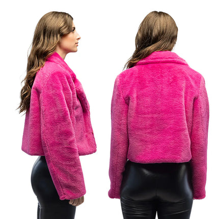 Fluffy Rave Pink Jacket (M/L)