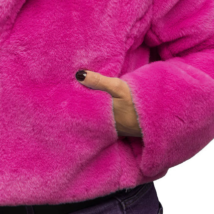 Fluffy Rave Pink Jacket (M/L)
