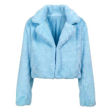 Fluffy Rave Jacket, Light Blue (M/L)