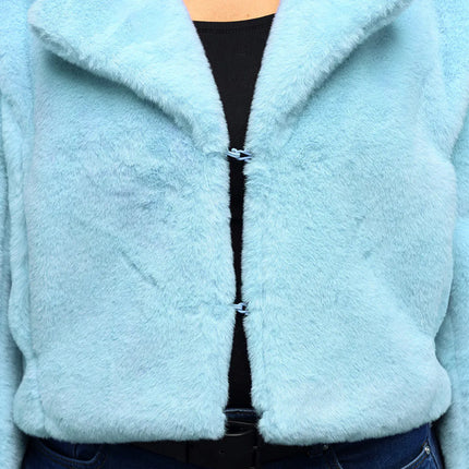 Fluffy Rave Jacket, Light Blue (M/L)