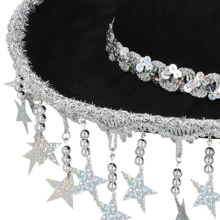 Stargazing Black Cowboy Hat