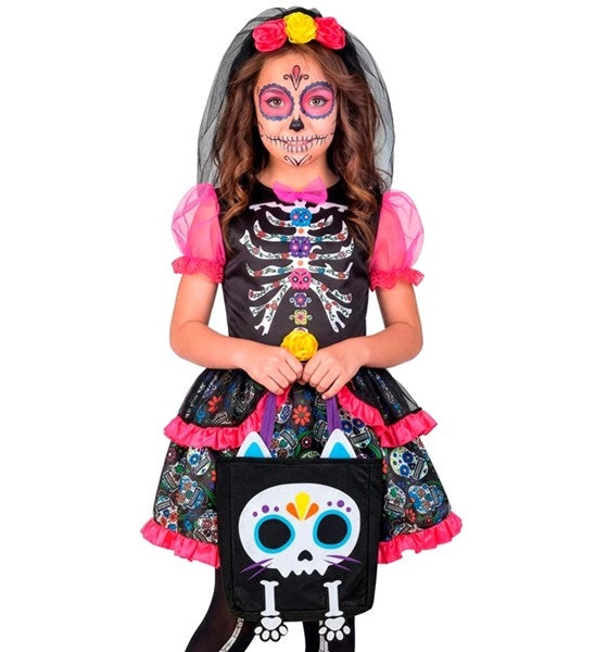 Trick-or-Treat Bag: Skeleton Cat