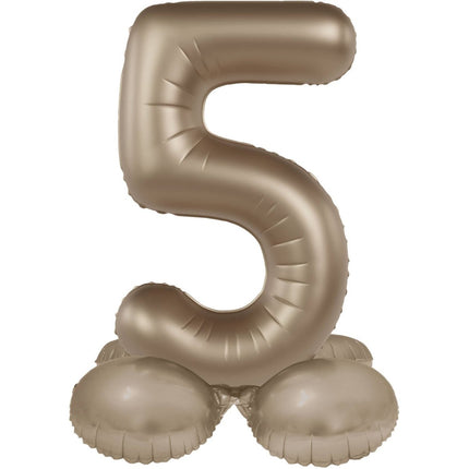 5 Jaar Cijfer Ballon Goud 41cm van Folat koop je bij Partywinkel