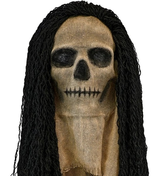 Skull Mask with Cape and Hair