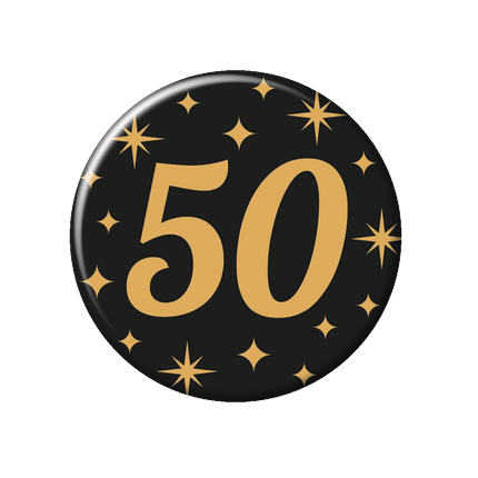 50 Jaar Button van Paper Dreams koop je bij Partywinkel