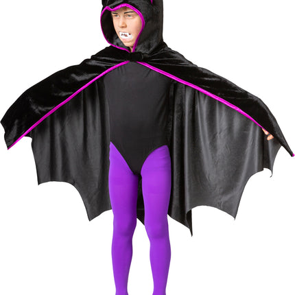 Black and Purple Bat Costume for Kids