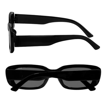 Techno Black Party Glasses