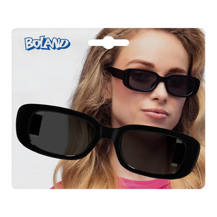 Techno Black Party Glasses