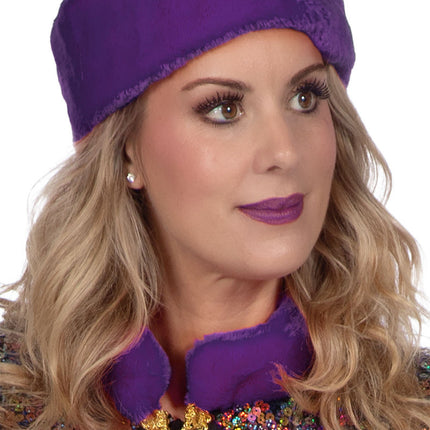 Fur Headband Purple