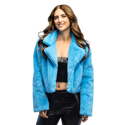 Fluffy Rave Turquoise Jacket (M/L)