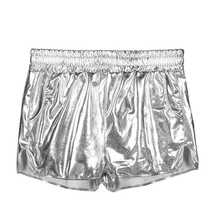 Shiny Silver Hot Pants