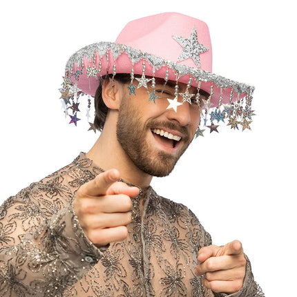 Stargazing Pink Cowboy Hat