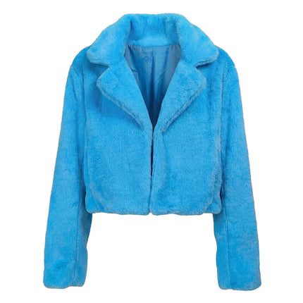 Fluffy Rave Turquoise Jacket (M/L)