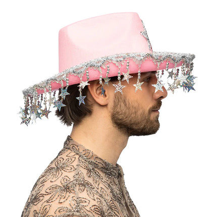 Stargazing Pink Cowboy Hat