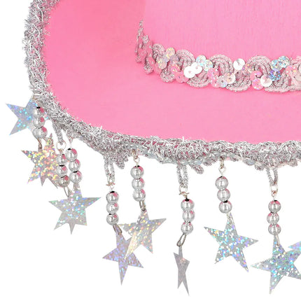 Stargazing Pink Cowboy Hat