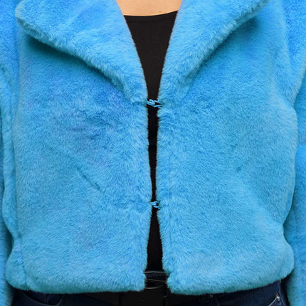 Fluffy Rave Turquoise Jacket (M/L)