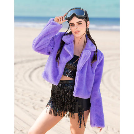 Fluffy Rave Lilac Jacket (M/L)