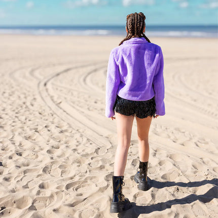 Fluffy Rave Lilac Jacket (M/L)