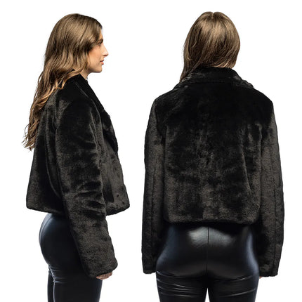 Fluffy Rave Jacket, Black (M/L)