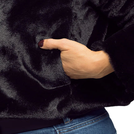 Fluffy Rave Jacket, Black (M/L)
