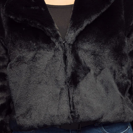 Fluffy Rave Jacket, Black (M/L)