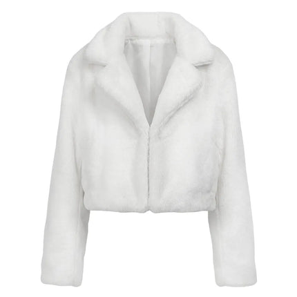Fluffy Rave Jacket, White (M/L)