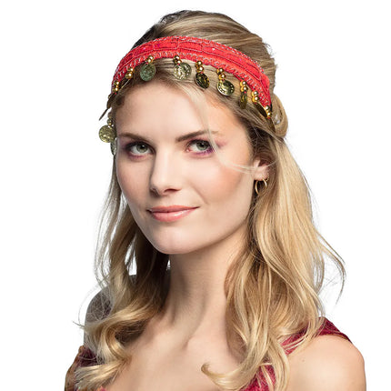 Red Belly Dance Headband