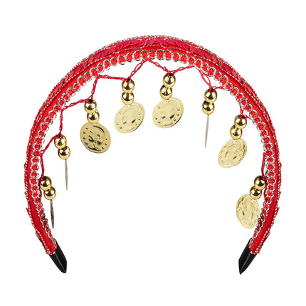 Red Belly Dance Headband