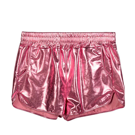 Shiny Light Pink Hot Pants