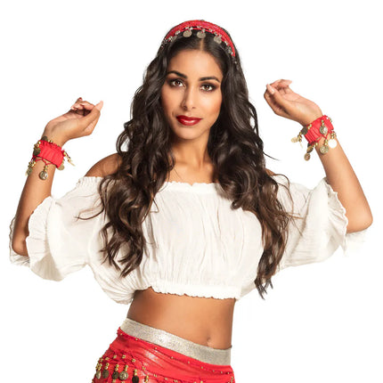 Red Belly Dance Headband
