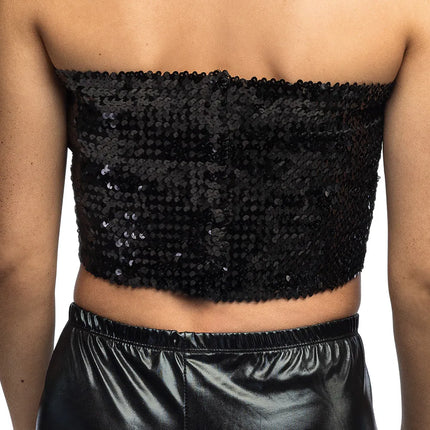 Top Sparkle Black (M/L stretch)