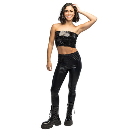 Top Sparkle Black (M/L stretch)