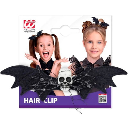 CHILD'S BAT SKULL HAIR CLIP