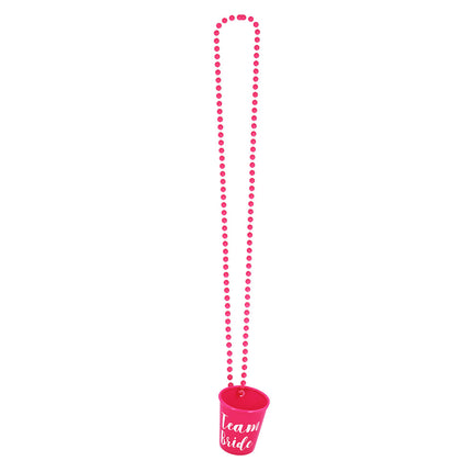 "Team Bride" Shot Glass Necklace