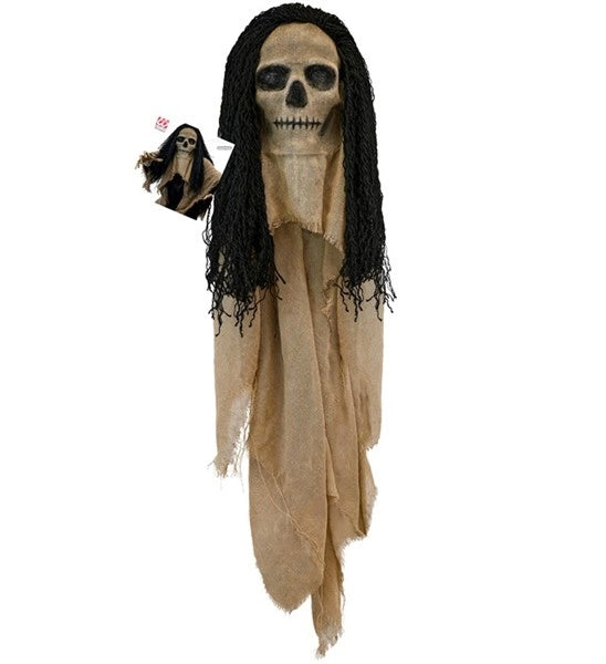 Skull Mask with Cape and Hair