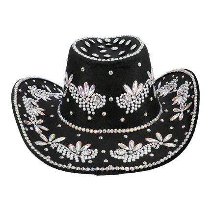 Crystal Black Cowboy Hat