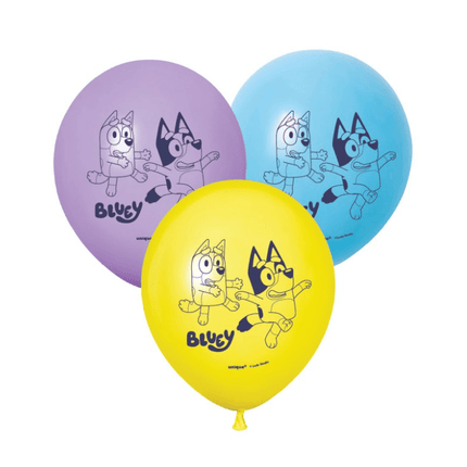 6 12" ASST BLUEY LTX BLN-2S van Unique koop je bij Partywinkel