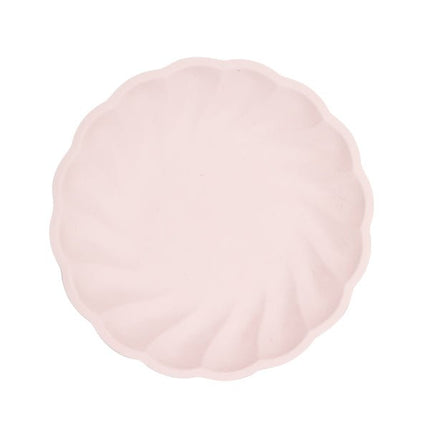6 ronde borden 22,9cm roze van Riethmueller koop je bij Partywinkel