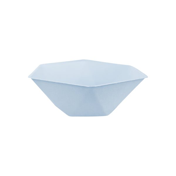 6 zeshoekige kommen, 15,8 x 13,7 cm, blauw van Riethmueller koop je bij Partywinkel